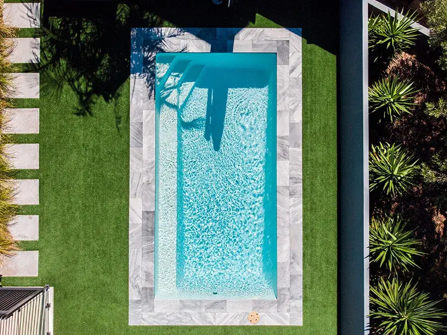 Medium fibreglass pool